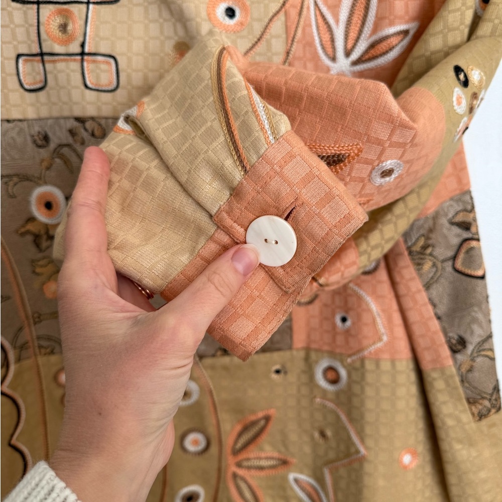 Julia Kim Embroidered Patchwork Tapestry Jacket -… - image 5